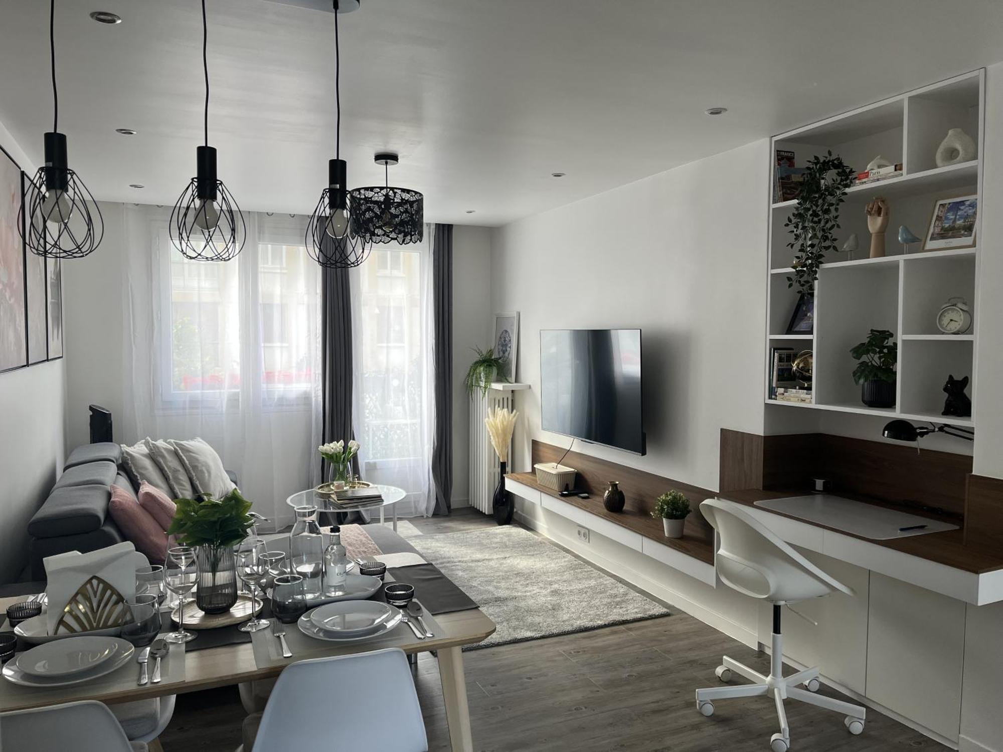 Entire 60M2 Apartment - Close To Paris - Parking - Kitchen - 2Min Rerb - Olympic'24 Bourg-la-Reine Extérieur photo