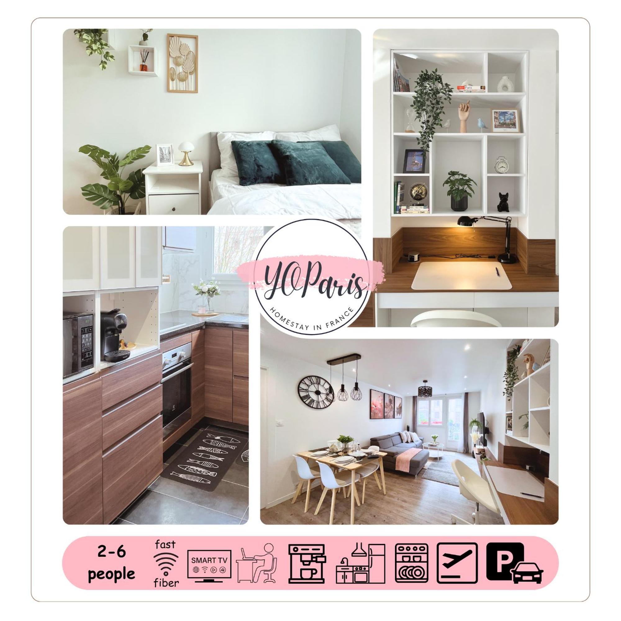 Entire 60M2 Apartment - Close To Paris - Parking - Kitchen - 2Min Rerb - Olympic'24 Bourg-la-Reine Extérieur photo